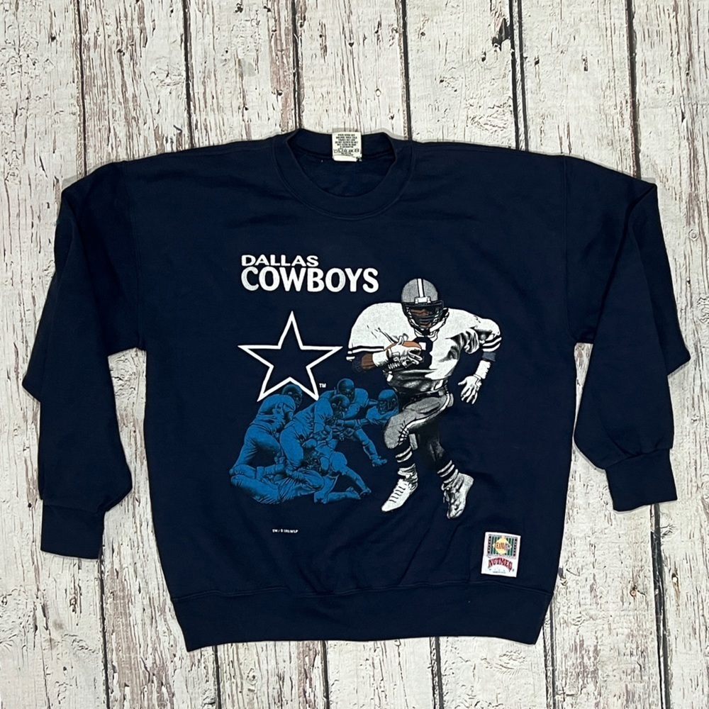 Dallas Cowboys NFL Football Vintage 1990s Nutmeg Mills Crewneck Sweatshirt